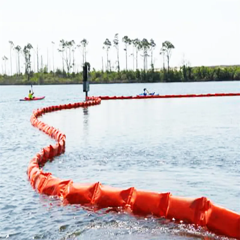 गाद पर्दा पीवीसी फ्लोटिंग गाद पर्दा रोकथाम बूम इको फ्रेंडली तेल फैलने वाला बूम जलीय वातावरण के लिए फ्लोटिंग गाद पर्दा 0