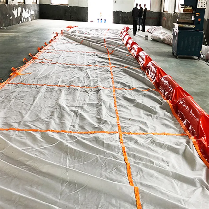 गाद पर्दा पीवीसी फ्लोटिंग गाद पर्दा रोकथाम बूम इको फ्रेंडली तेल फैलने वाला बूम जलीय वातावरण के लिए फ्लोटिंग गाद पर्दा 5