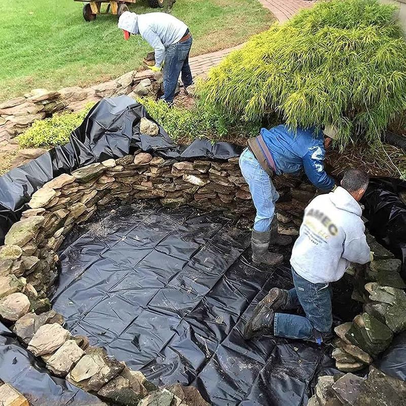 भू-झिल्ली तालाब लाइनर 0.5 मिमी 1 मिमी 1.5 मिमी 2 मिमी एचडीपीई एलडीपीई एलएलडीपीई पीवीसी ईवा भू-झिल्ली तालाब लाइनर