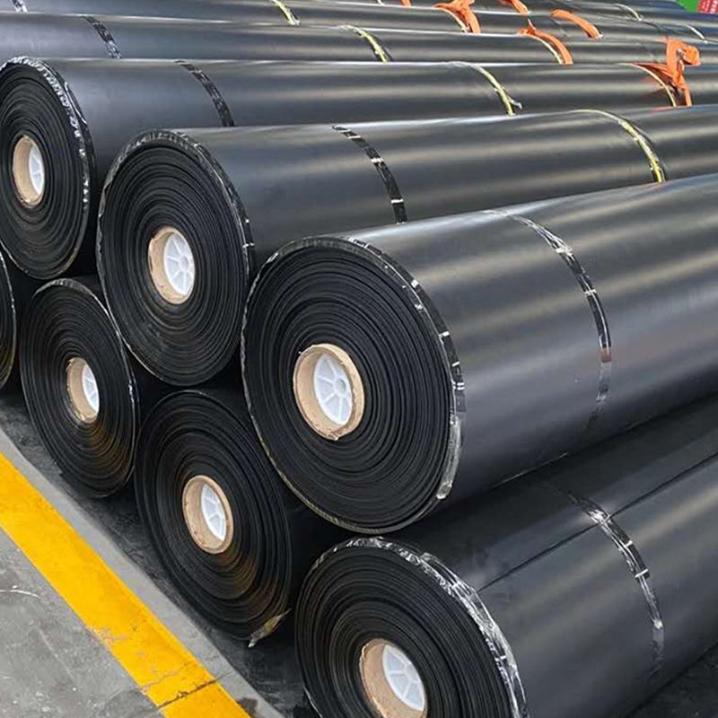 0.75-2.5mm एचडीपीई जियोमेम्ब्रेन तालाब लाइनर लैंडफिल के लिए मछली झींगा तालाब बांध लैंडफिल लाइनर खानों