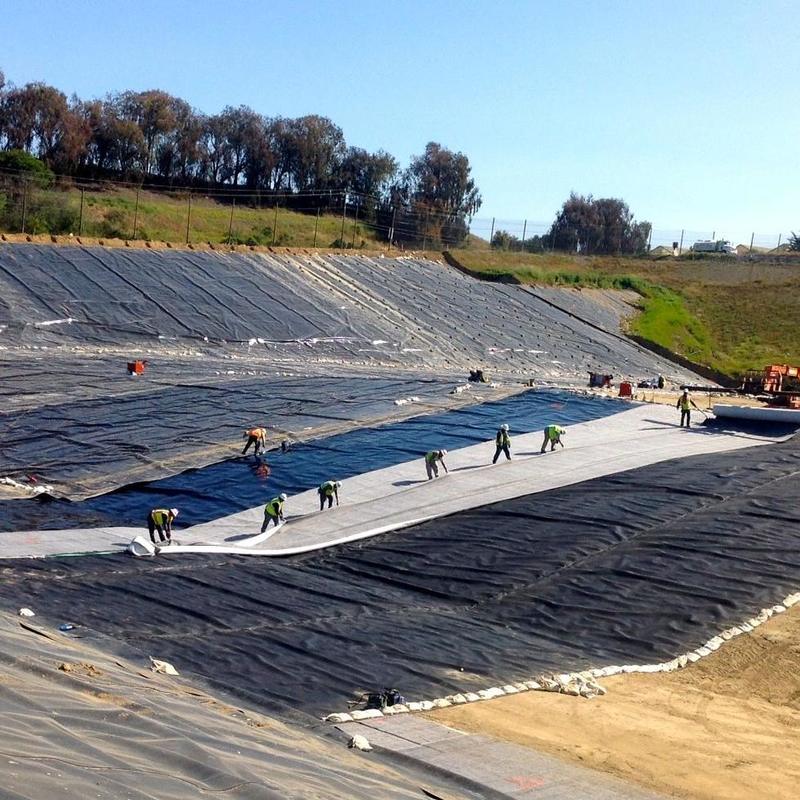 Agricultural Waterproof Geomembrane Pond Liner 1mm Geomembrane Pond Liner 0.75mm-1.5mm PVC Polyethylene Anti-UV Plastic Geomembrane Pond Liner PE Material
